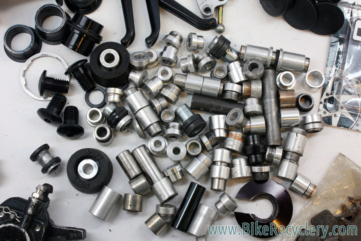 HUGE DH Hardware Lot: Disc Brake, Hub, Chain Guide, Springs, etc