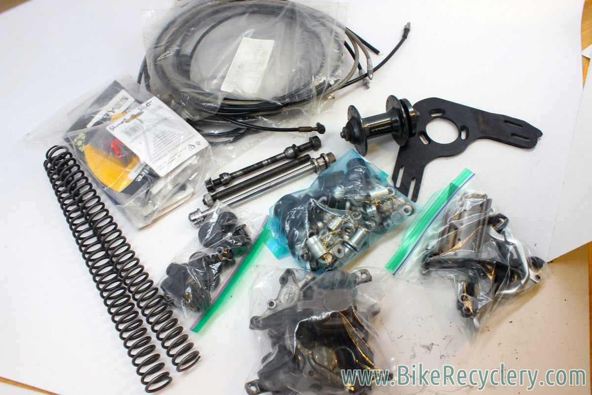 HUGE DH Hardware Lot: Disc Brake, Hub, Chain Guide, Springs, etc