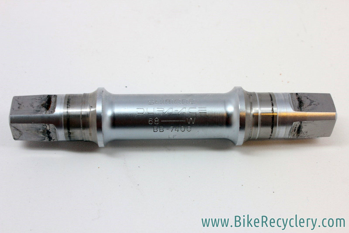 Vintage Shimano Dura Ace NJS Stamped Bottom Bracket: BB-7400, 112mm x 68mm (no bearings)