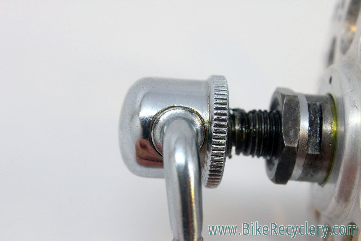 1950's Campagnolo Gran Sport High Flange Front Hub: 3-Piece, Open-C QR Skewer, 36H