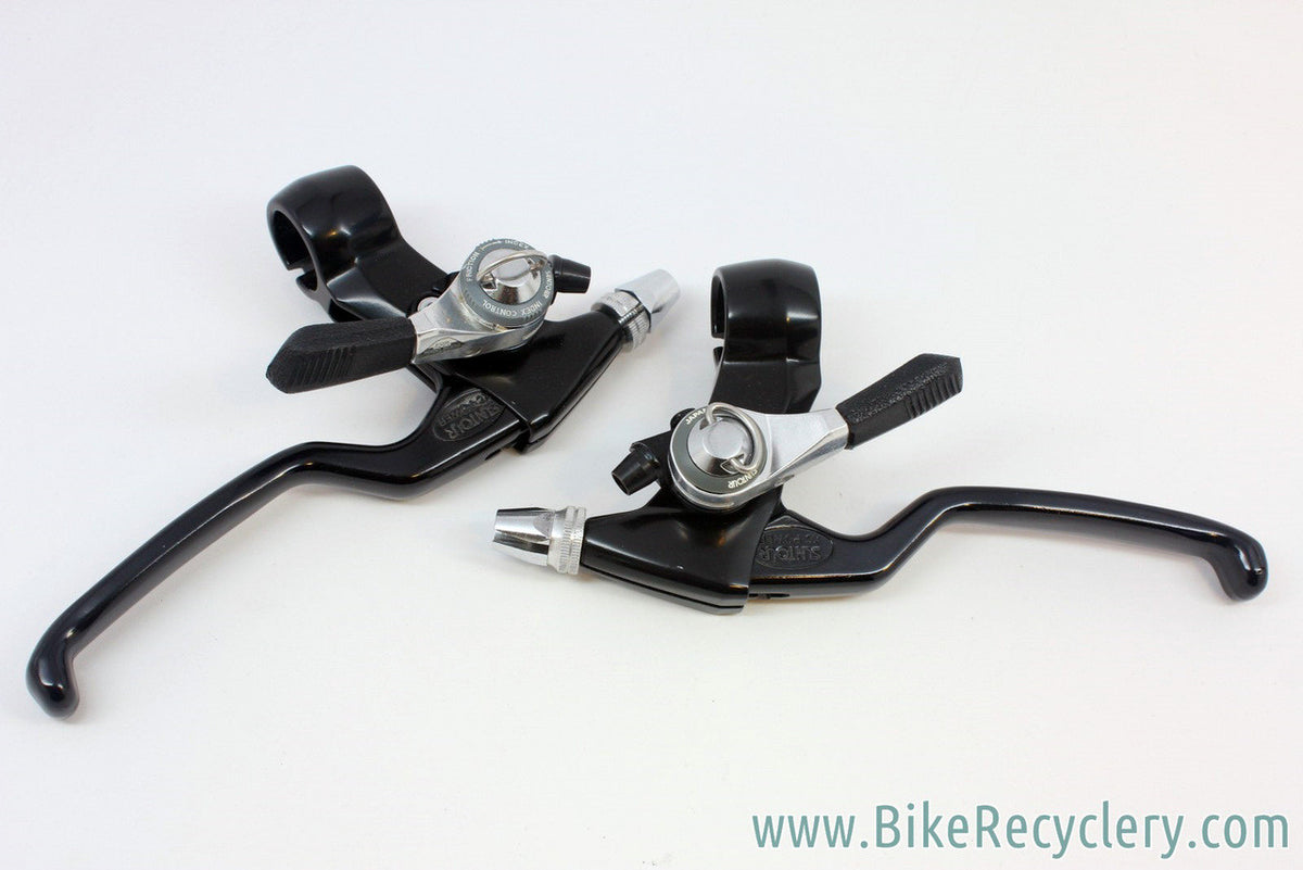 NOS Suntour XC Power Thumb Shifter / Brake Lever Combos: 6 Speed, 4 Finger, CL-XC10 (XC 9000)