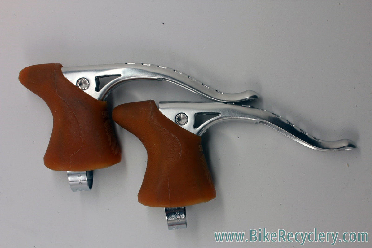 NIB/NOS Suntour Superbe Brake Levers: Dual Slotted CB-3200, Tan Hoods