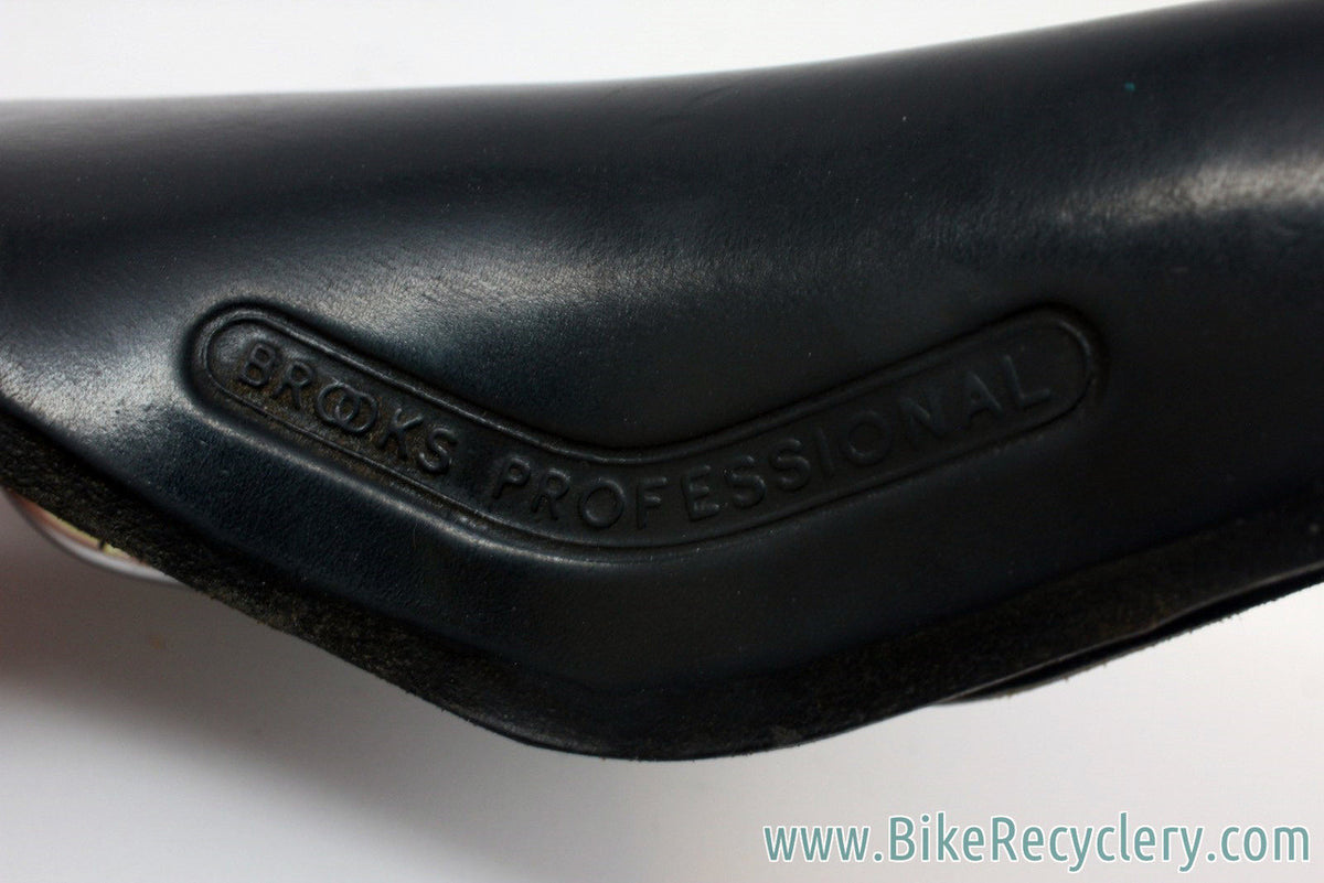 Vintage Brooks Professional Special: Pre-Softened, 1980's, Large Copper Rivet, Black Leather