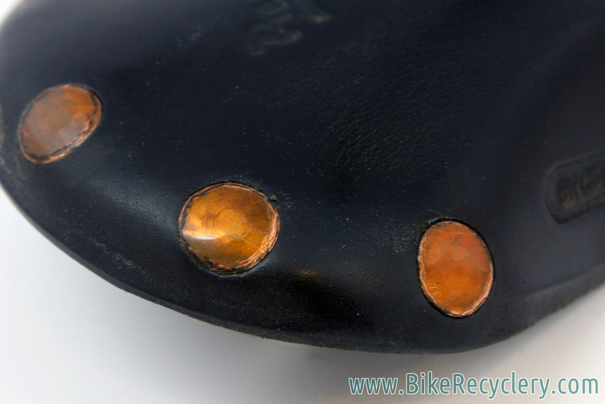 Vintage Brooks Professional Special: Pre-Softened, 1980's, Large Copper Rivet, Black Leather