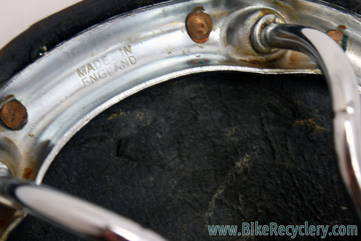 Vintage Brooks Professional Special: Pre-Softened, 1980's, Large Copper Rivet, Black Leather