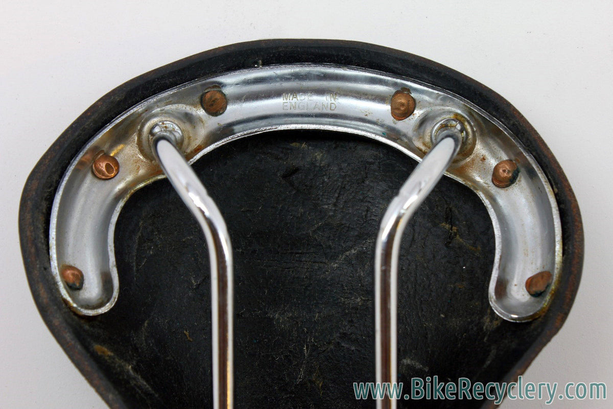 Vintage Brooks Professional Special: Pre-Softened, 1980's, Large Copper Rivet, Black Leather