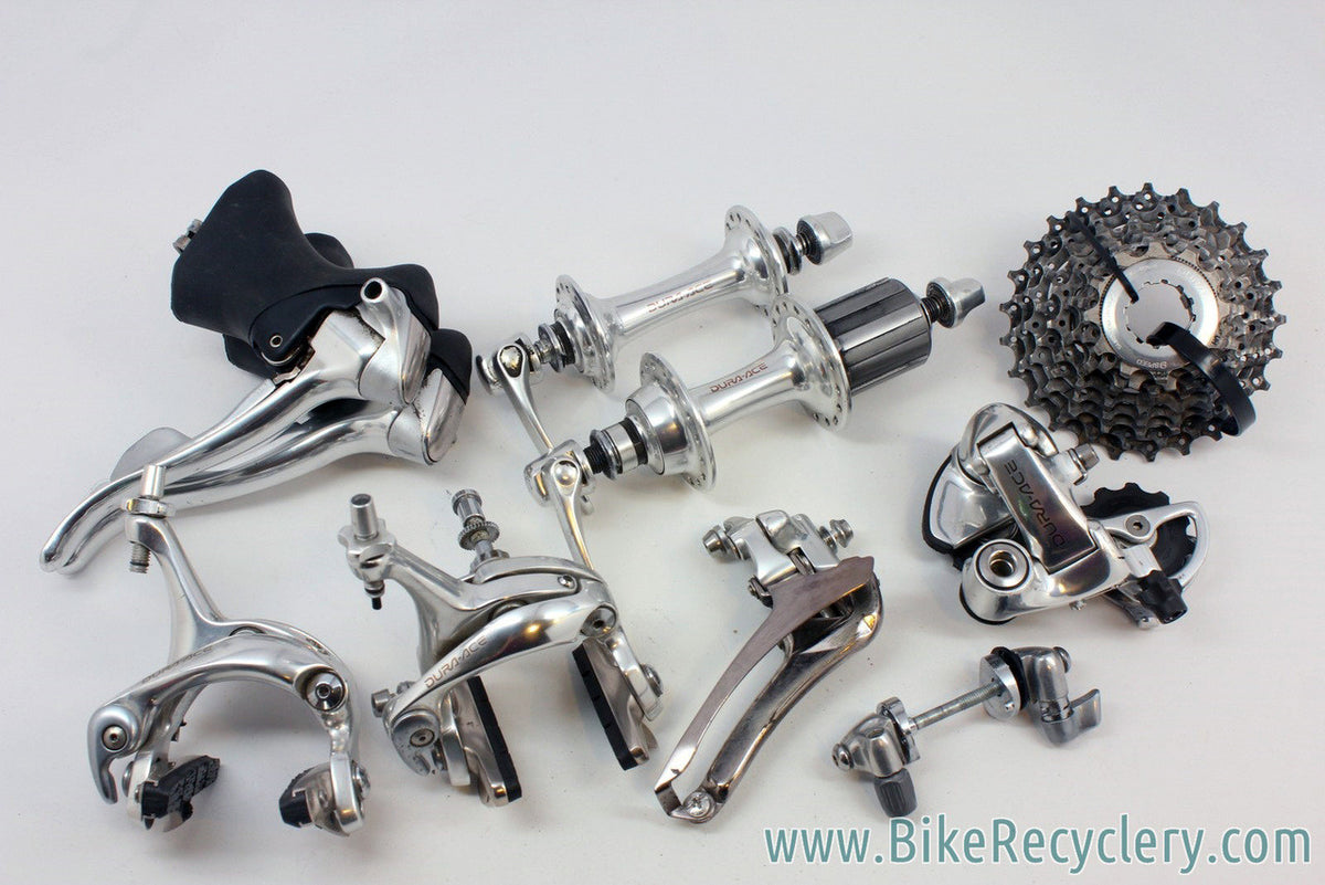 Shimano Dura Ace 9-Speed 7700 Groupset: NM 32H Hubs / QR, STI Shifters, Brakes, Derailleurs, 12-25T Cassette, Cable Stops