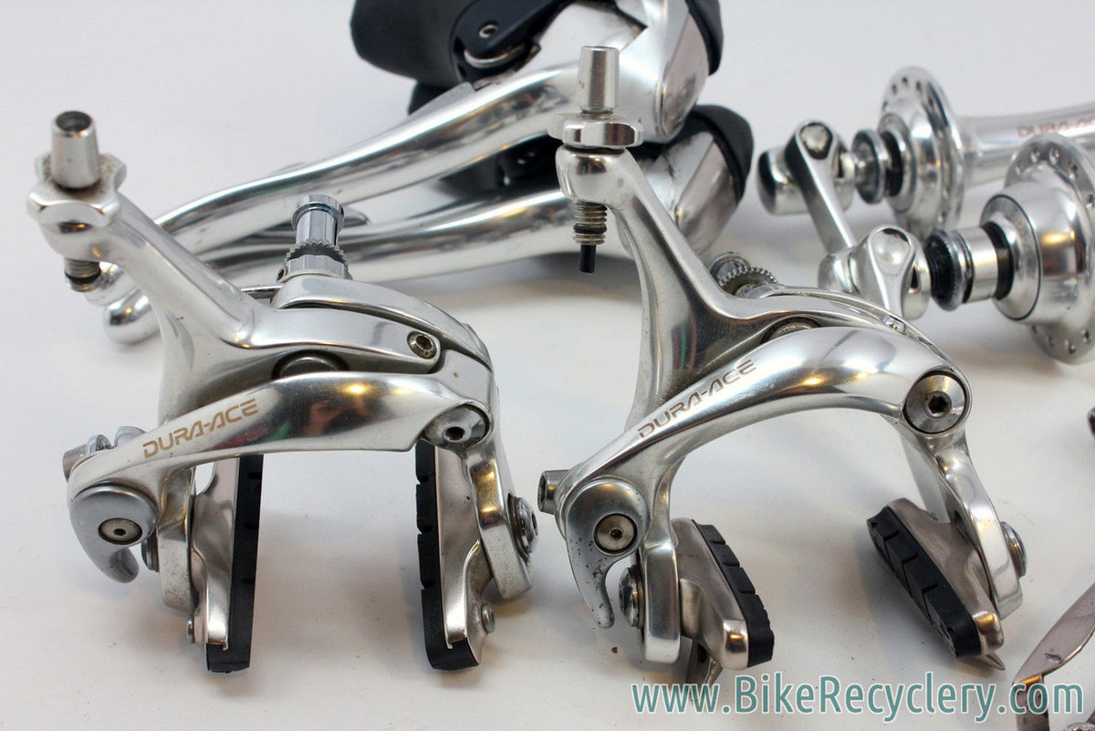 Shimano Dura Ace 9-Speed 7700 Groupset: NM 32H Hubs / QR, STI Shifters, Brakes, Derailleurs, 12-25T Cassette, Cable Stops