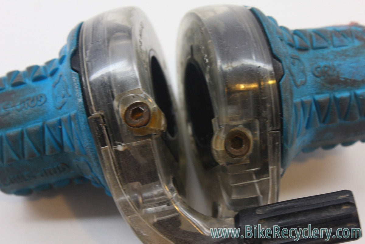 Gripshifter X-Ray Shifters: 8 Speed, 8x3, SRT 800X-81 TURQUOISE