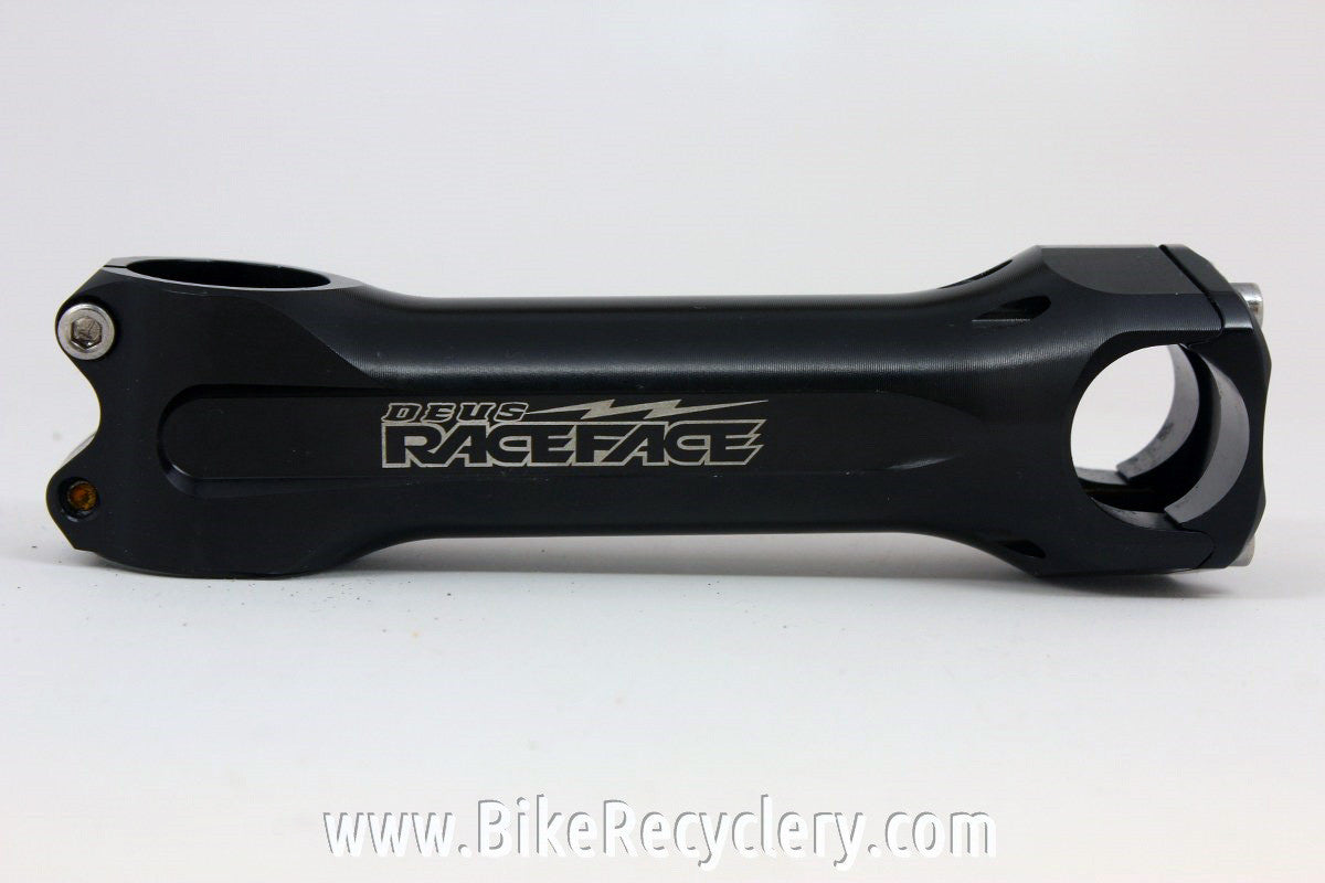 NOS Race Face Deus Threadless Stem: 130mm x 25.4mm, Black CNC Anodized