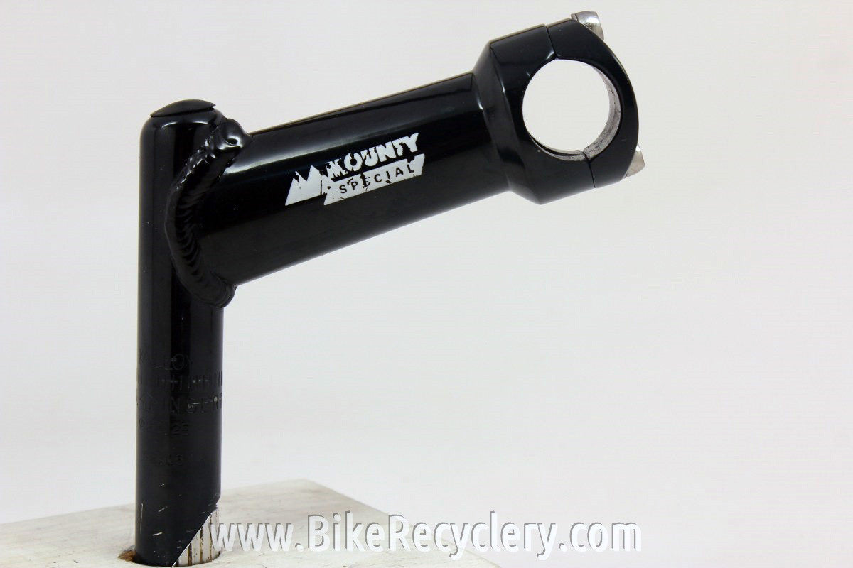 High Rise Quill Stem: Removable Faceplate Clamp, Black 115mm x 25.4mm