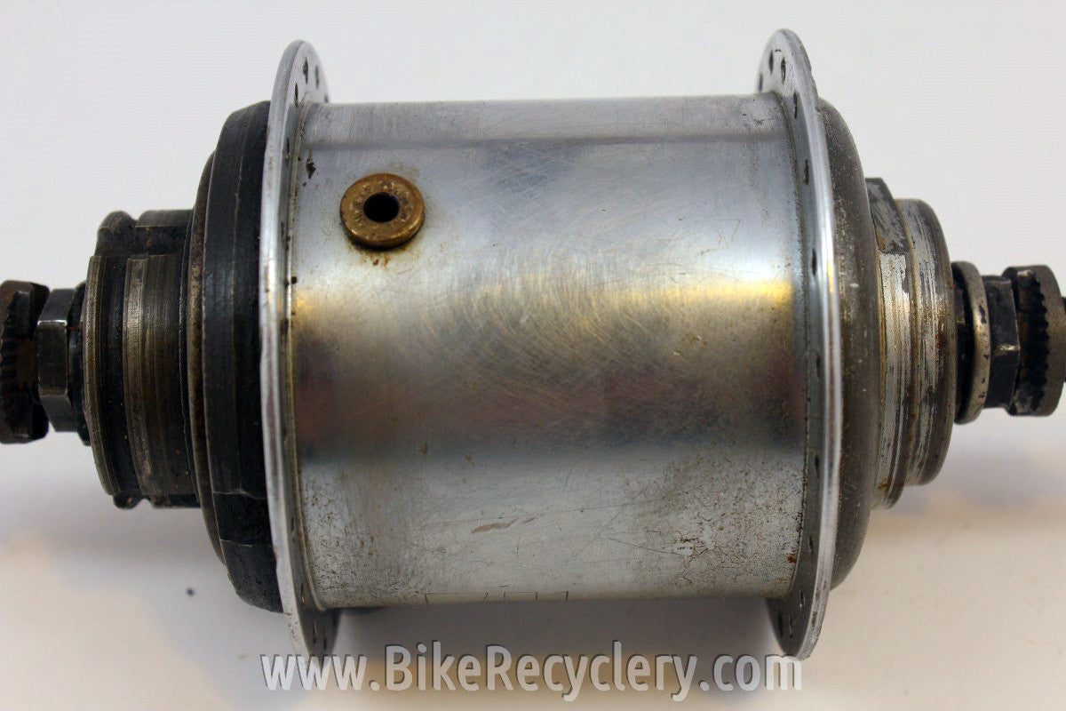 1949 Sturmey Archer FW 4-Speed Hub & Shifter, Indicator Chain: 40H, 110mm