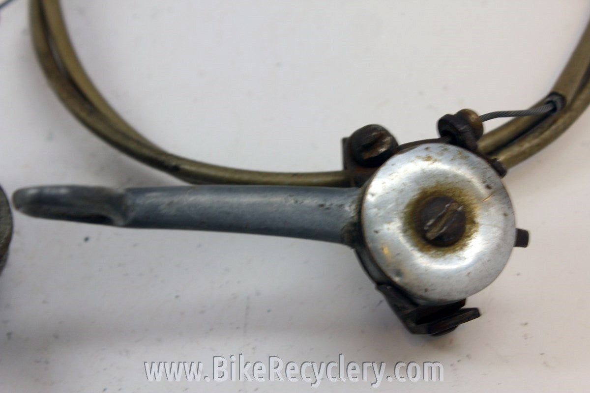Simplex Chainstay Mount Rear Derailleur & Shifter: 1930's?