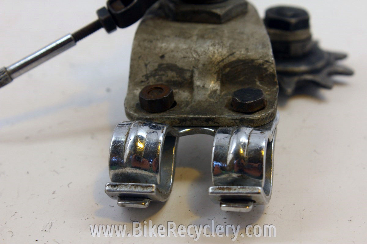 Simplex Chainstay Mount Rear Derailleur & Shifter: 1930's?