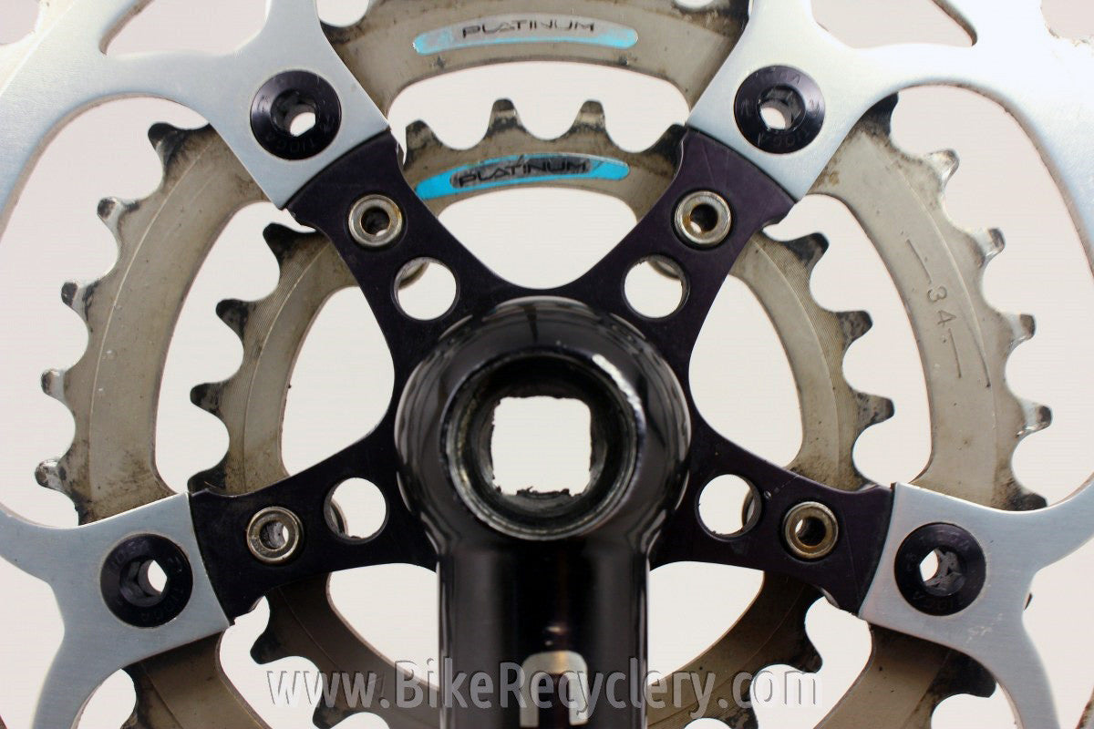 Cook Brothers Dog Bone RSR Crankset: Black, 176mm 110/74mm 46/34/24t
