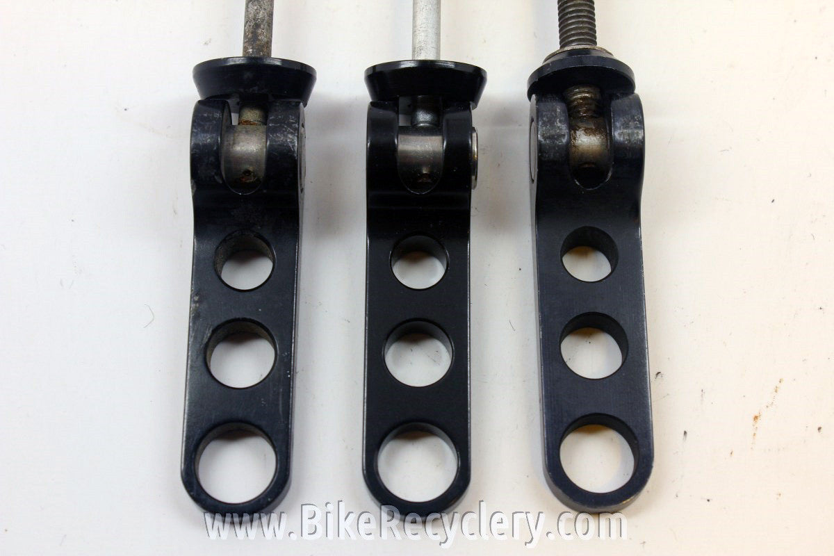 Ringle Holey Ti Stix QR Skewers Set: Front/Rear & Seatpost, Black, NOS Front
