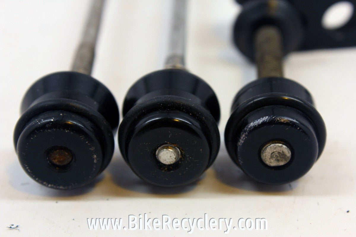 Ringle Holey Ti Stix QR Skewers Set: Front/Rear & Seatpost, Black, NOS Front