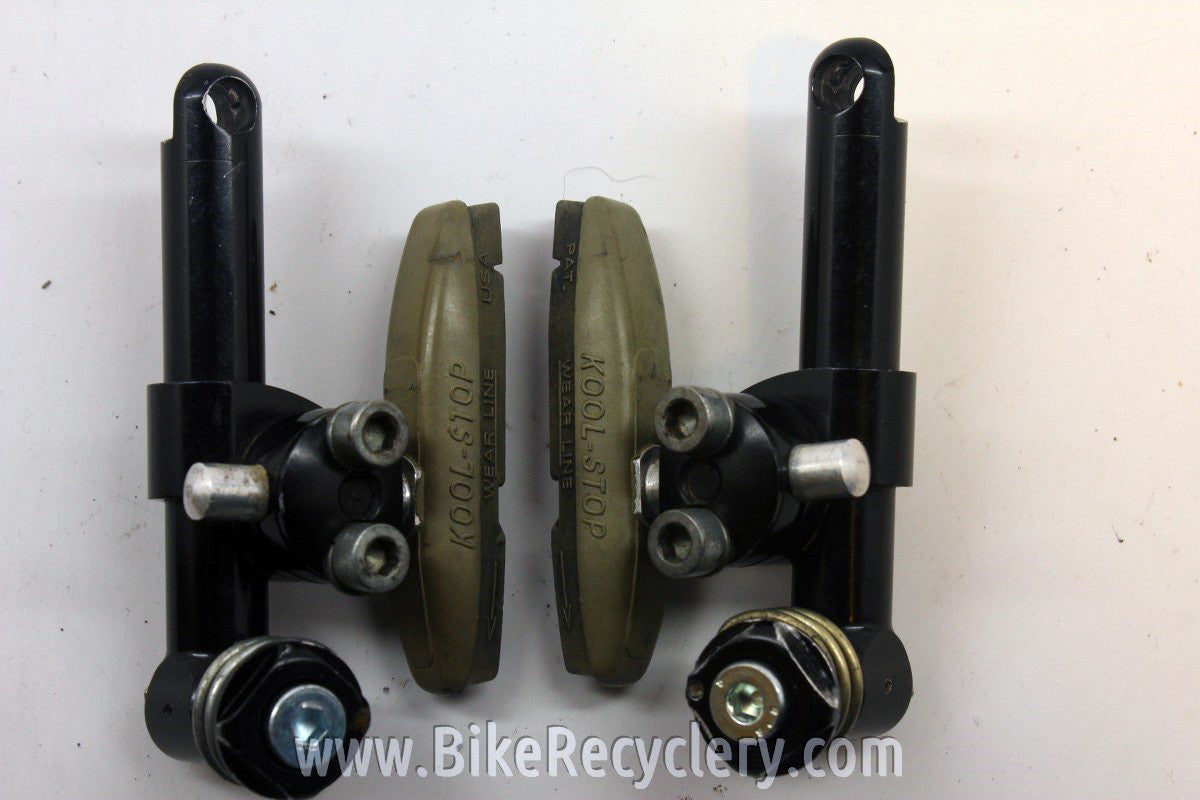 Retro Avid Tri Align Cantilever Brakeset: Long/Short, Tri Dangle, Original Kool Stop, Black