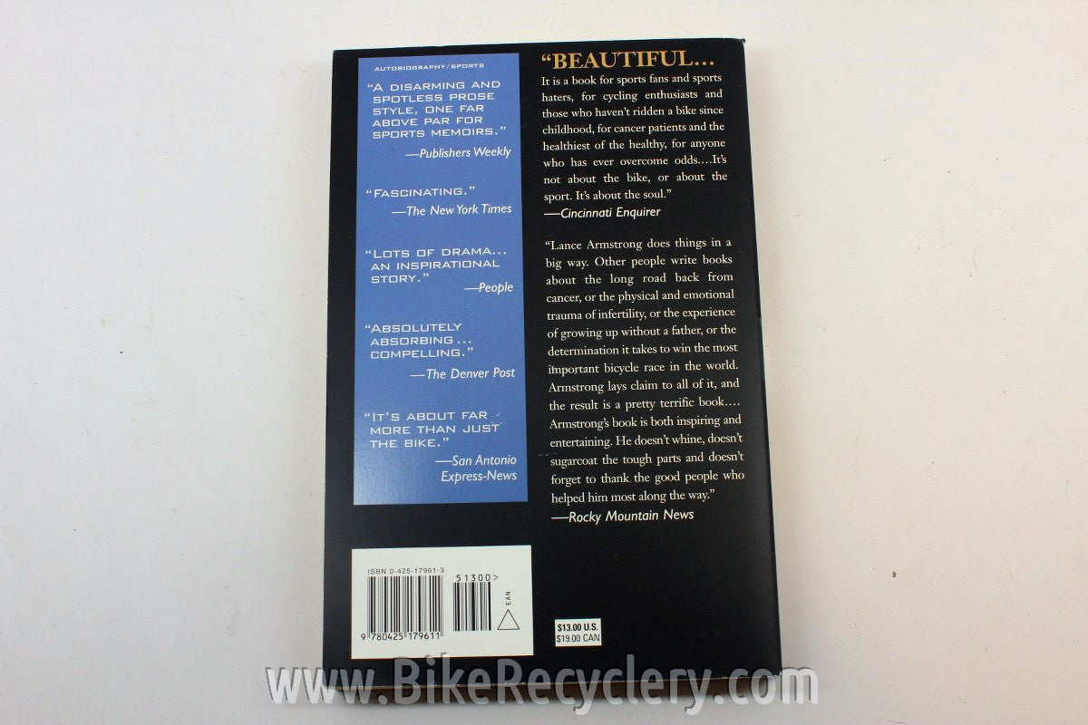 Lance Armstrong: It's Not About the Bike - Paperback Cycling Book NEW