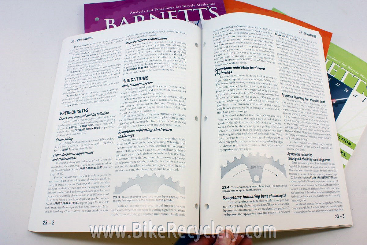 Barnett's Analysis & Procedures for Bicycle Maintenance, 5th Edition: Shop Reference Manual
