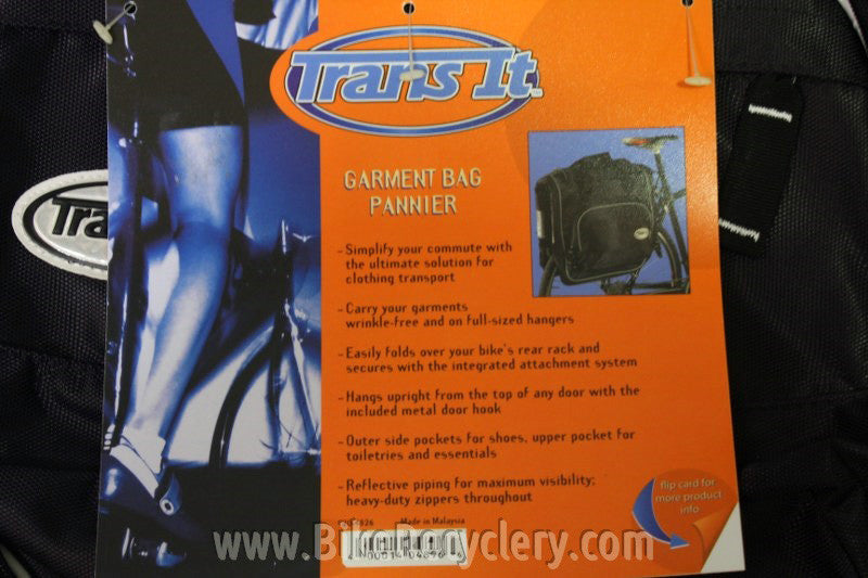 Transit Garment Bag Pannier: Carry Your Suit or Clothes on Your Bike! NEW