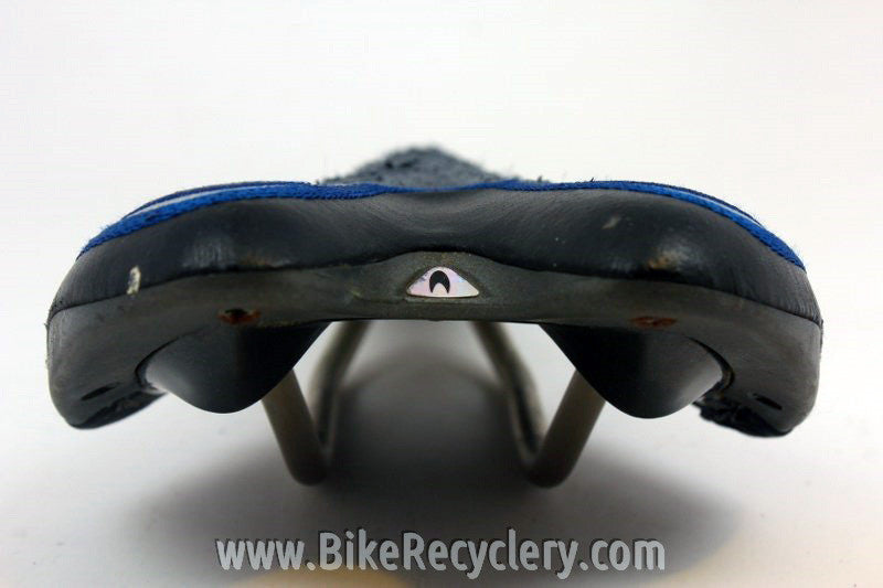 1990's Colnago San Marco Era Saddle: Blue/Grey