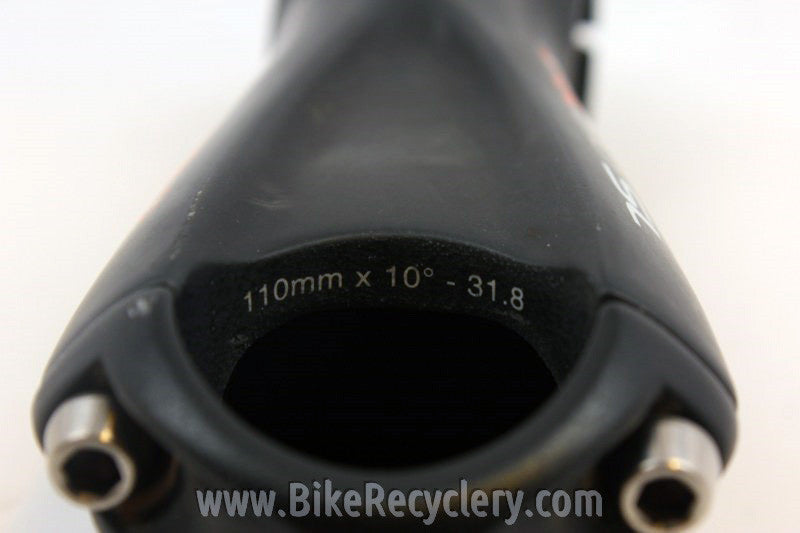 Easton EC90 SL Carbon Threadless Stem: 110mm x 31.8mm, +/- 10D Matte Black 126g