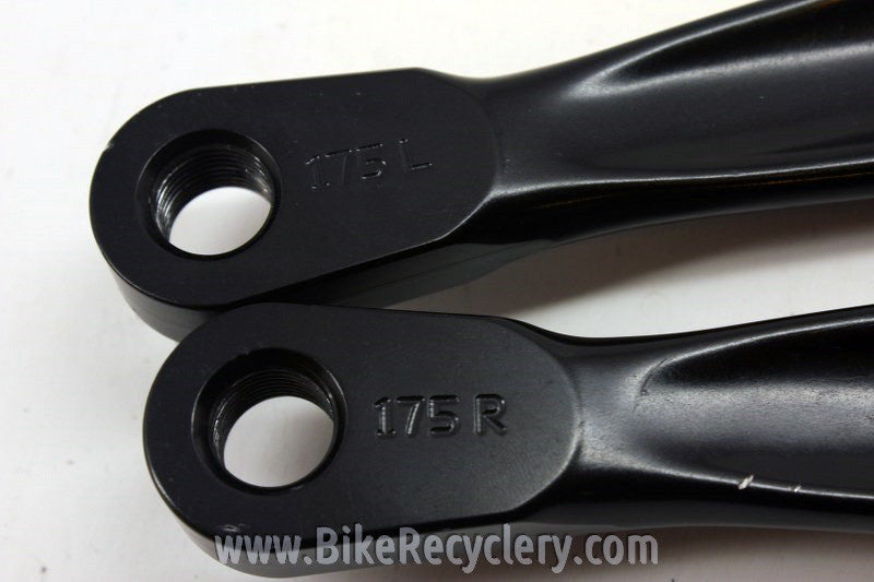 Middleburn RS7 Crankset: 175mm, 94/58mm, Black w/ Red Spider, ISIS, EXC