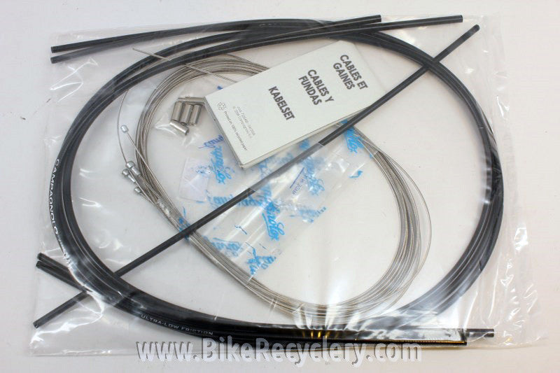 Campagnolo Ergopower Ultrashift / Powershift Black Brake/Shift Cable Set NEW