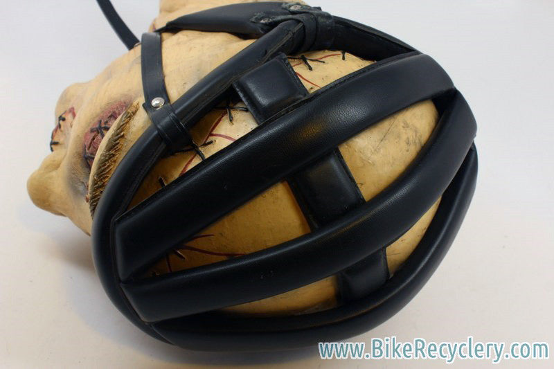 Vintage Cinelli Leather Helmet / Hairnet: Size 7, Black, NOS?