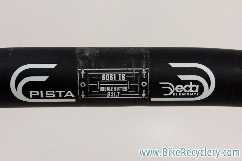 Deda Pista Handlebars: 40cm x 31.8mm, Black