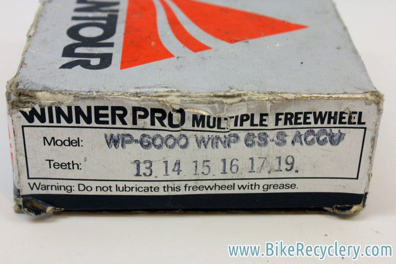 NIB/NOS Suntour Winner Pro 6 Speed Freewheel: WP-6000, 13-19t