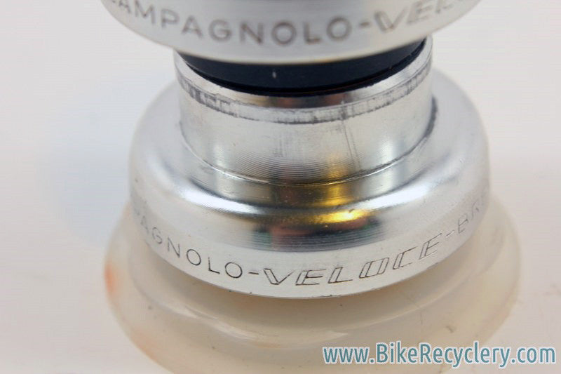 Campagnolo Veloce Threaded 1" Headset: Silver, 1990's, EXC