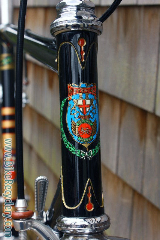 1981 Hetchins Keyhole Spade Custom Road Bike: 55.5cm (c-c), Bob Jackson Built, Top Spec Build, Barely Ridden & Mint, Black w/ Full Chrome Stays/Fork