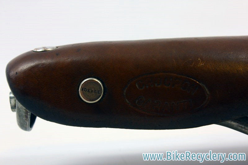 LOVELY Trimmed Ideale 80 Record Leather Saddle: Swallow-Shaped, Show Bike Condition