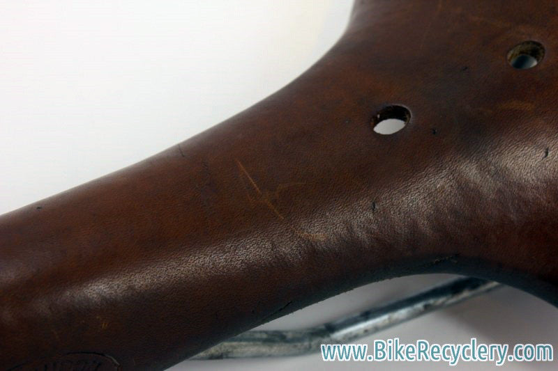 LOVELY Trimmed Ideale 80 Record Leather Saddle: Swallow-Shaped, Show Bike Condition