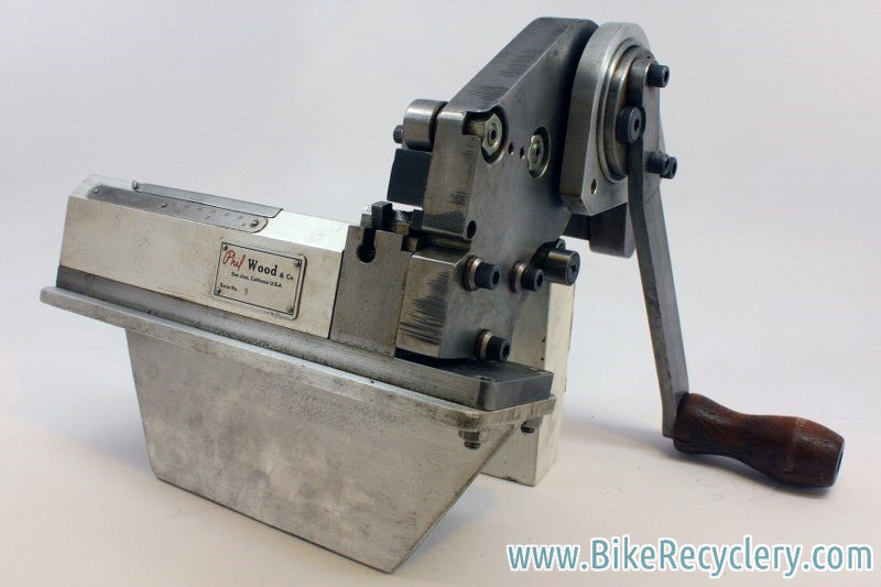 Vintage Phil Wood Spoke Cutting and Threading Machine: 9th Built EVER! w/ Vice Mount