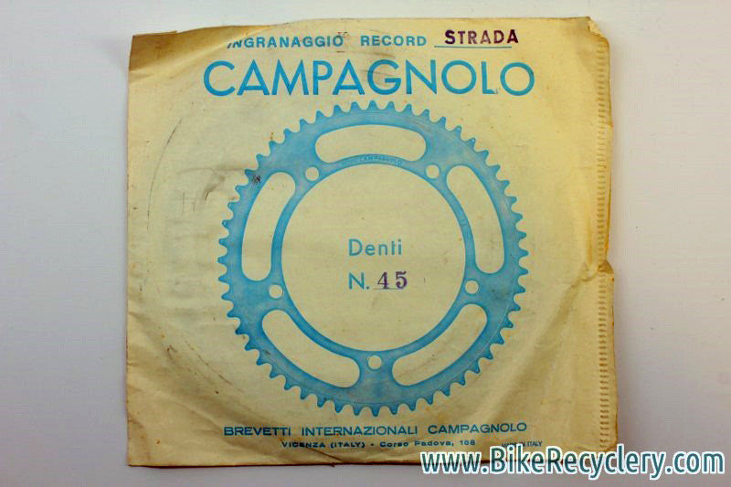 NIB/NOS Campagnolo Nuovo Record Strada Chainring: 45T, 144mm, SEALED