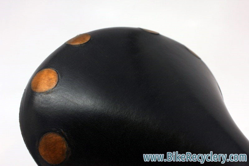 NOS Vintage 1960's/1970's Brooks Professional: Large Copper Rivet, Black Leather