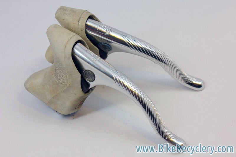 Campagnolo C-Record Brake Levers: White Hoods, 2nd Gen