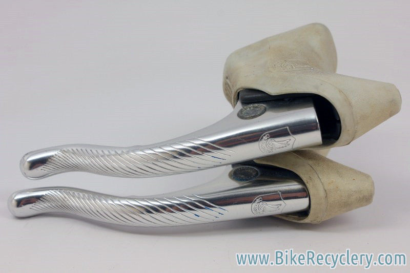 Campagnolo C-Record Brake Levers: White Hoods, 2nd Gen