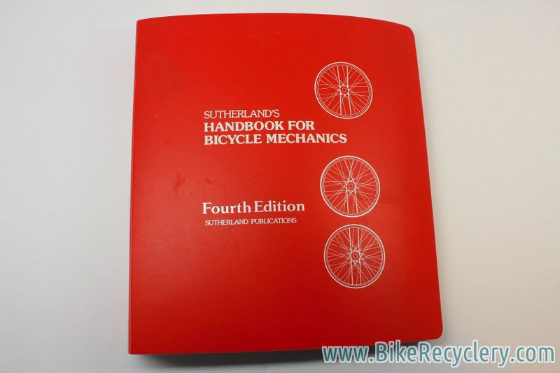 Vintage Sutherland's Handbook For Bicycle Mechanics: 4th Edition 1985 Red, New?