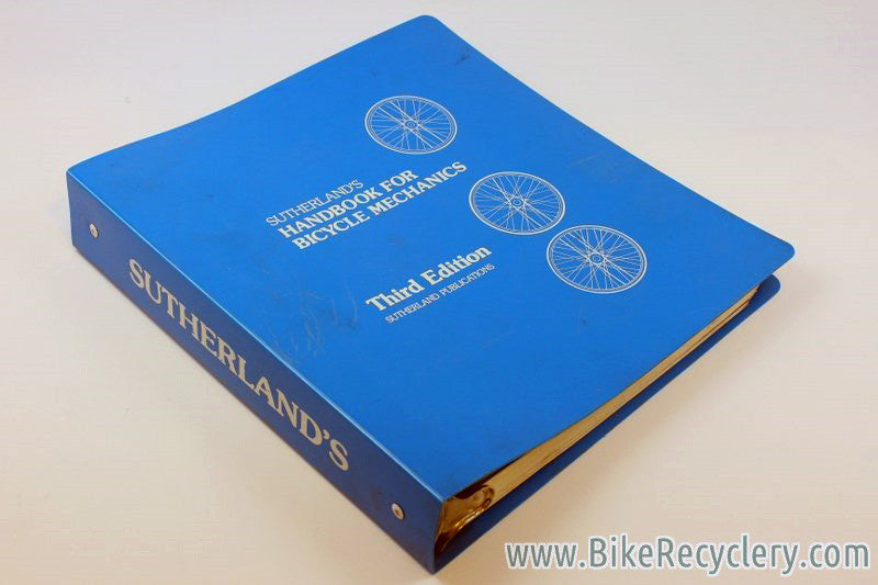 Vintage Sutherland's Handbook For Bicycle Mechanics: 3rd Edition, 1980, Blue