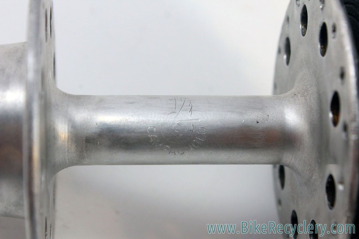 1962 Campagnolo Sportman Hub Set: High Flange - Round Holes - Non-Pressed - 36H - RARE
