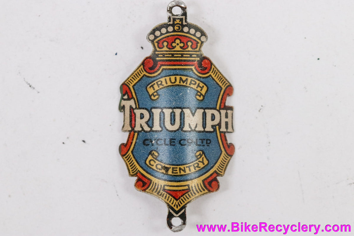 Triumph Cycle Co Head Badge: 1950s 1960s 1970's (Near Mint)