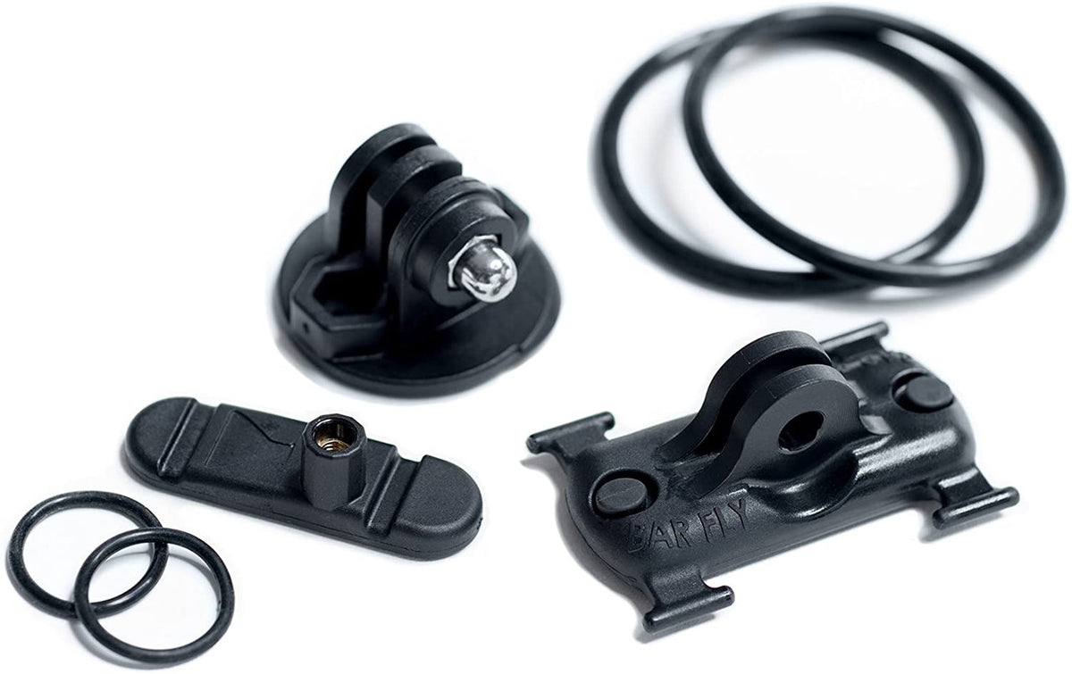 Bar Fly 4 Mini Mount for Smaller Computers: Black - Garmin, Wahoo, Polar, Bryton, Cateye - 31.8mm + 35mm