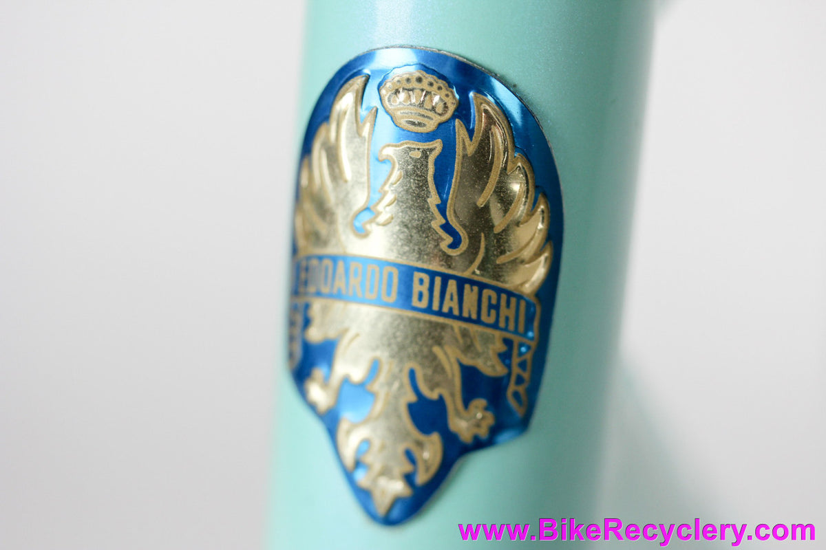 Bianchi Mega Pro Reparto Corse Pista Frame/Fork: 52cm - STEEL Deda Zero Tre - Pearl Celeste ~1998 (Near Mint & Unrestored)