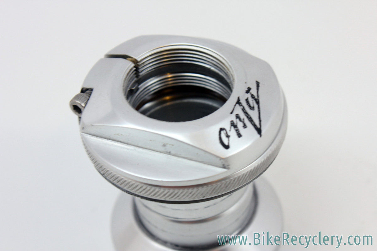 Onza Mongo UFO Headset: 1" Threaded - Silver - 1990's (EXC Used)