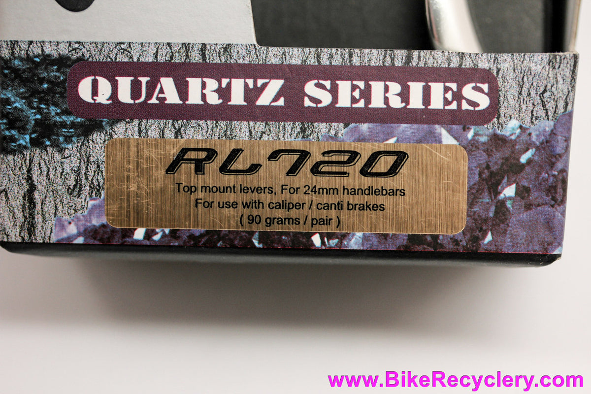 Tektro RL720 Quartz Top Mount Cross Interrupter Brake Levers: 31.8mm - Front & Rear - Black/Silver (New)