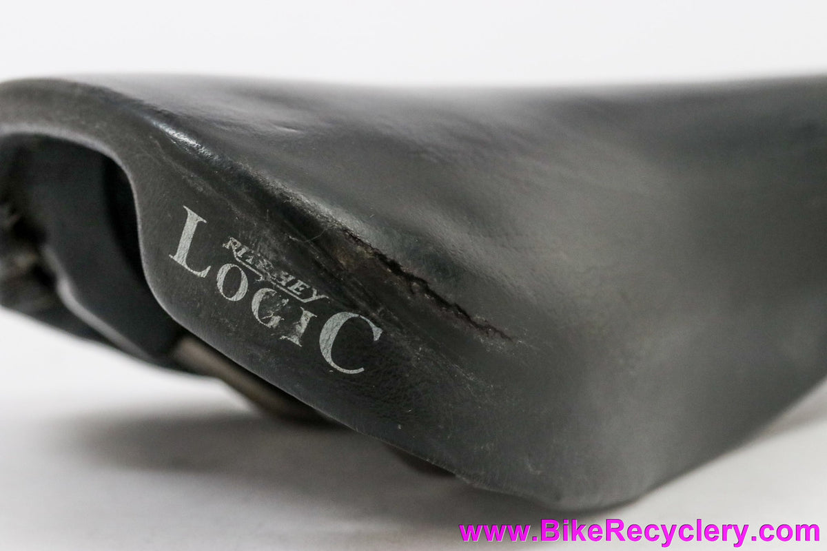 Ritchey Logic WCS Saddle: Black Smooth Leather - Vintage 1992 - Selle Bassano